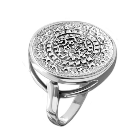 Серебряное кольцо «Монетка»