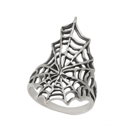 Серебряное кольцо «Паутина»