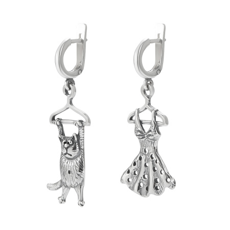 Серебряные серьги «Гардероб»