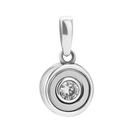 Подвеска из серебра с гематитом