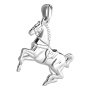 Подвеска из серебра 925 Лошадь скакун конь