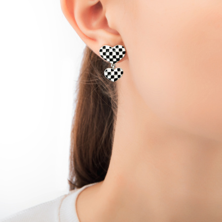 Cеребряные серьги «Сердце»