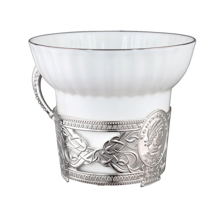 Чашка чайная с серебром «Константин Великий»