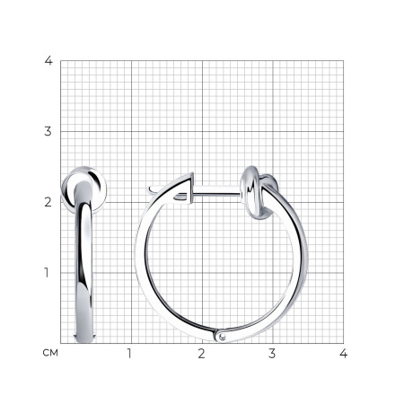 Серьги из серебра SOKOLOV