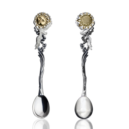 Серебряная чайная ложка «День»