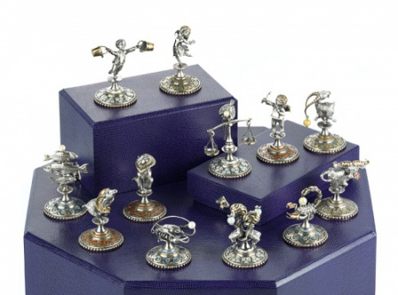 Статуэтка серебряная знак зодиака «Козерог»