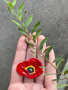 Серебряная брошь «Мак»