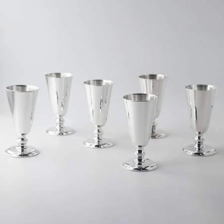 Набор серебряных рюмок «№4» - 6 предметов