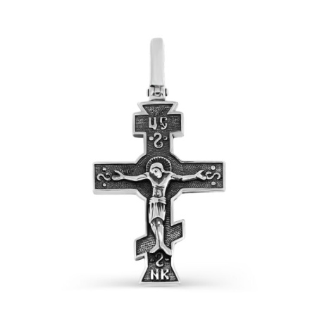 Серебряный крест с чернением