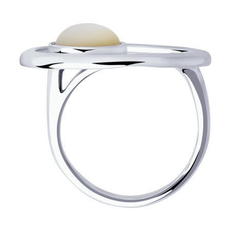 Серебряное кольцо с перламутром