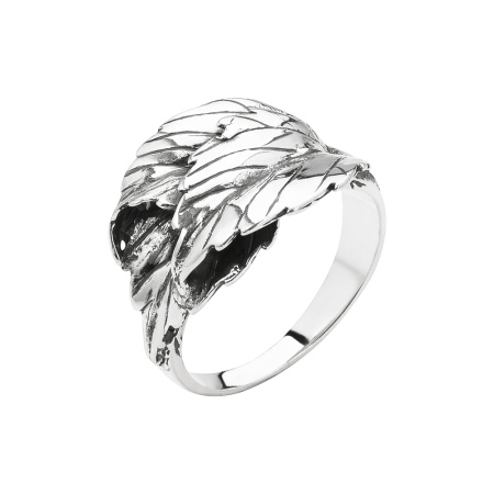 Кольцо из серебра «Листья»
