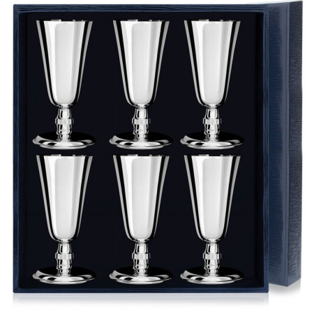 Набор серебряных рюмок «№4» - 6 предметов