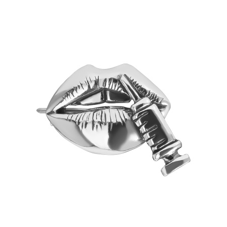 Брошь из серебра «Укол красоты»