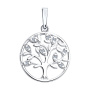 Серебряная подвеска с фианитами «Древо»