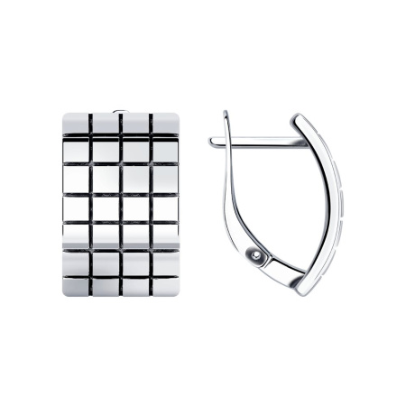 Серьги из чернёного серебра