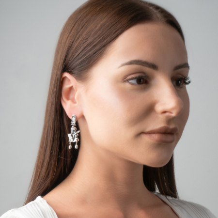 Серебряные серьги «Лесная тусовка»