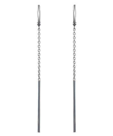 Серебряные серьги «Палочки»