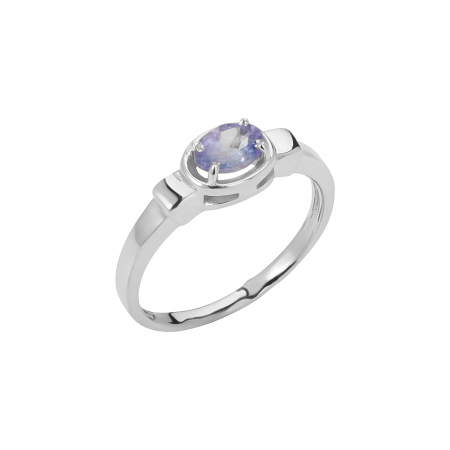 Серебряное кольцо с танзанитом