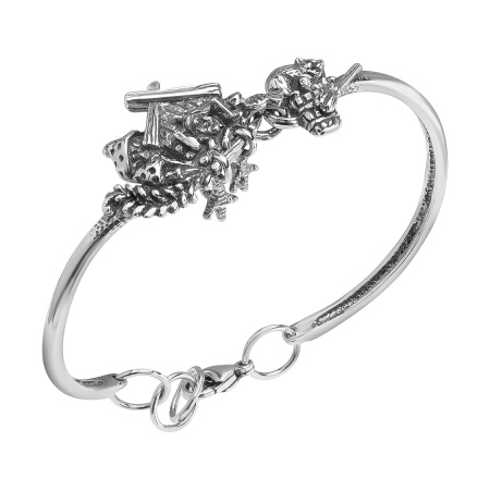 Браслет из серебра «Бабка-Ёжка»