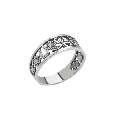 Кольцо из серебра «Удача»