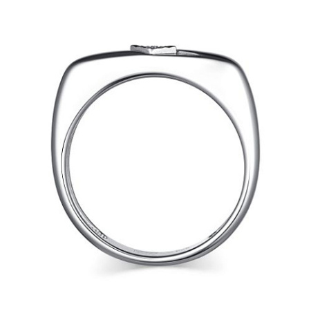 Кольцо из серебра с бриллиантом