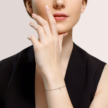 Браслет из серебра «Звезды»