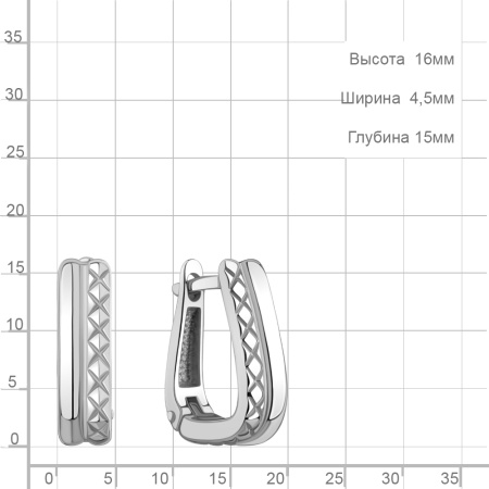 Серьги из серебра
