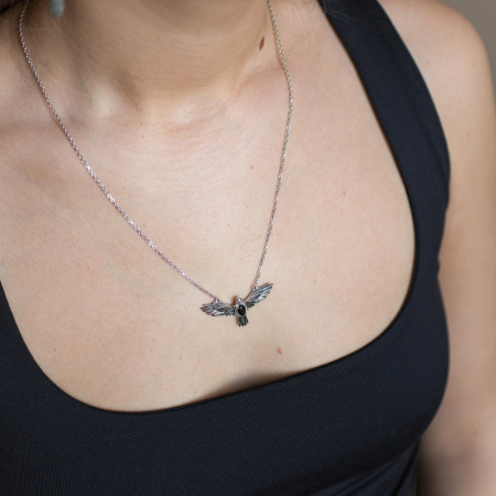 Серебряное колье «Вольный Орёл»