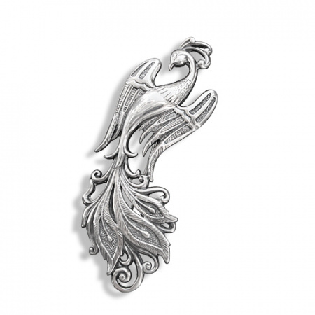 Брошь из серебра «Жар-птица»