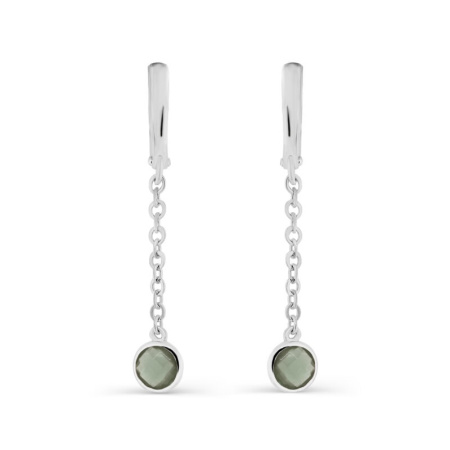 Серьги из серебра с алланитом