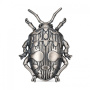 Брошь крупная из серебра «Жук»