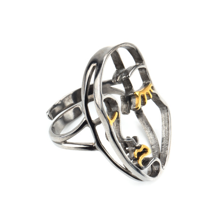 Серебряное кольцо «Пикассо»