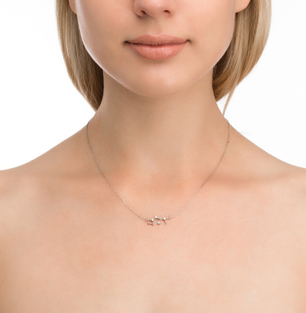 Серебряное колье «Стрелец»