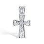 Серебряный крест с бриллиантом