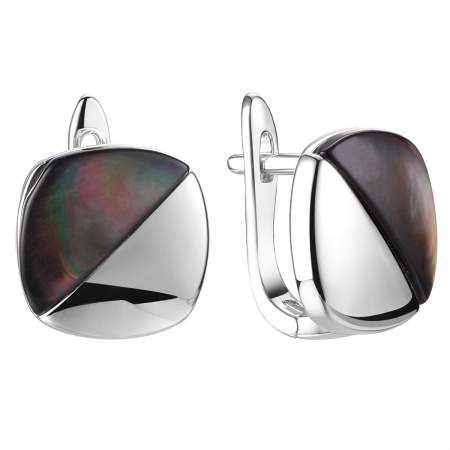 Серебряные серьги с перламутром