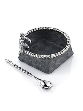 Серебряная солонка «Мужичок с ноготок»