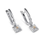Серьги из серебра с бриллиантами