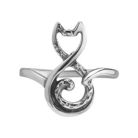 Серебряное кольцо «Кот-восьмёркин»