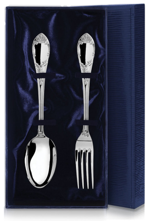Серебряный набор «Престиж» столовая ложка и вилка