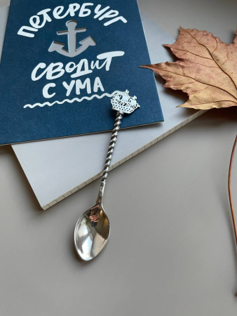 Серебряная ложка «Ленинград» 11 см