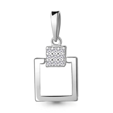 Подвеска из серебра с фианитами