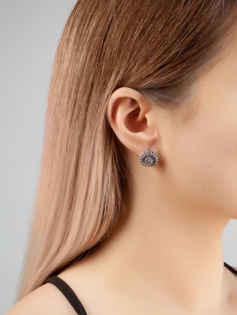 Серьги из серебра с марказитами