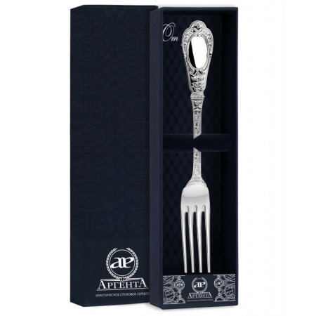 Серебряная столовая вилка «Фамильная»