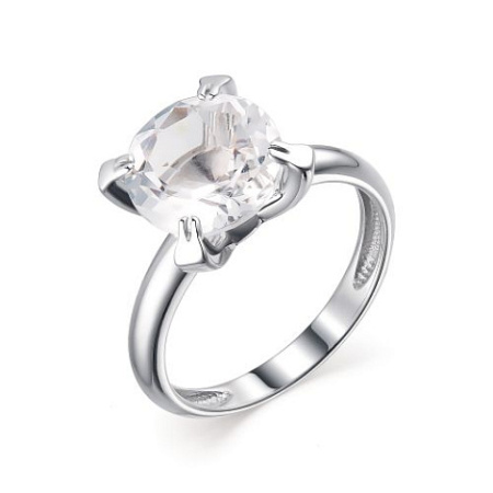 Серебряное кольцо с горным хрусталем