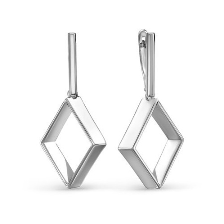 Серьги из серебра «Треугольник»