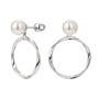 Серебряные серьги с жемчугом