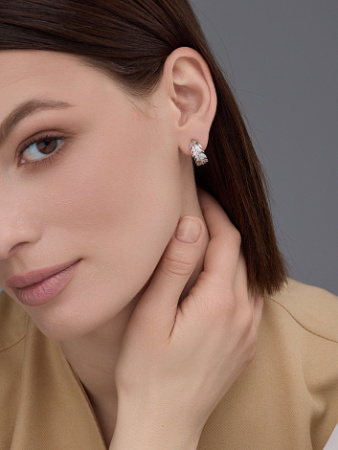 Серебряные серьги-гвоздики