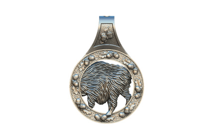 Подвеска малая из серебра «Вепрь»