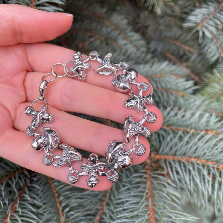 Браслет из серебра 925 «Мечта грибника»