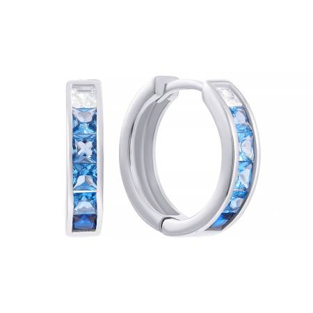 Серьги из серебра с кубическим цирконием